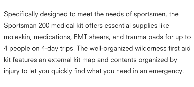 Adventure Medical Kits Sportsman Series